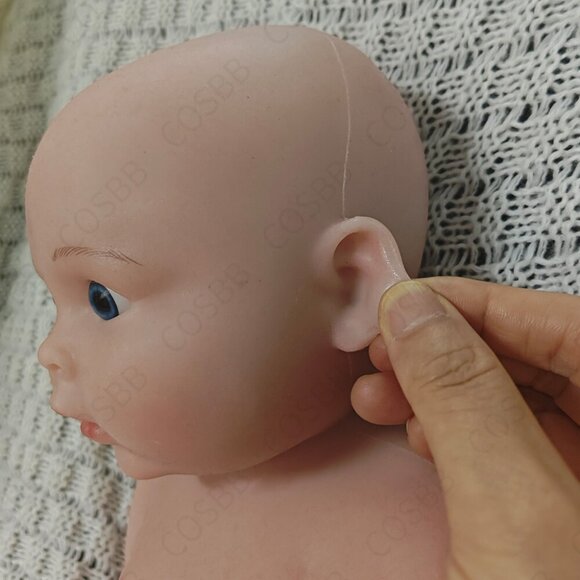 45cm Full Body Platinum Silicone Open Eyes Newborn Lifelike Reborn Baby GirlDoll - Picture 12 of 15